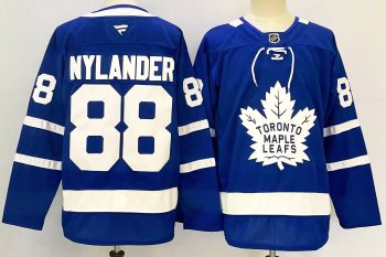 Toronto Maple Leafs #88 Nylander Blue stitched hockey jersey