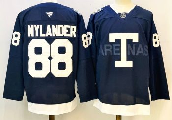 Toronto Maple Leafs #88 Nylander Navy stitched hockey jersey