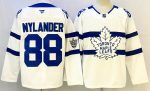 Toronto Maple Leafs #88 Nylander White stitched hockey jersey (2)