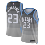 Utah Jazz #23 Lauri Markkanen Gray Nike 2025-26 City Edition Swingman