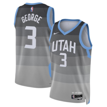 Utah Jazz #3 Keyonte George Gray 2025-26 City Edition Swingman