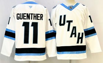 Utah Mammoth #11 Guenther White stitched hockey jersey
