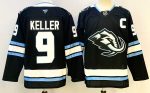 Utah Mammoth #9 Keller Black stitched hockey jersey
