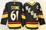 Vegas Golden Knights #61 Stone Black stitched hockey jersey