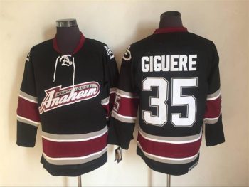 Vintage Anaheim Ducks #35 GIGUERE Stitched Black Hockey Jersey