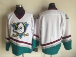 Vintage Anaheim Ducks Stitched White Hockey Jersey