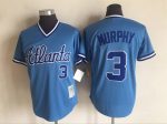 Vintage Atlanta Braves #3 Dale Murphy Stitched Light Blue Baseball Jersey Throwback Edition