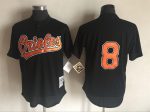 Vintage Baltimore Orioles #8 Cal Ripken Jr. Stitched Black Baseball Jersey Throwback Edition