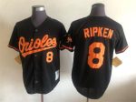 Vintage Baltimore Orioles #8 Cal Ripken Jr. Stitched Black Baseball Jersey Throwback Edition (2)