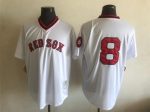 Vintage Boston Red Sox #8 Carl Yastrzemski Stitched White Baseball Jersey Throwback Edition