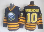 Vintage Buffalo Sabres #10 HAWERCHUK Stitched Royal Blue Hockey Jersey