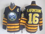Vintage Buffalo Sabres #16 LAFONTAINE Stitched Royal Blue Hockey Jersey