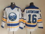 Vintage Buffalo Sabres #16 LAFONTAINE Stitched White Hockey Jersey