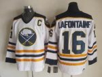 Vintage Buffalo Sabres #16 LAFONTAINE Stitched White Hockey Jersey (3)