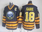 Vintage Buffalo Sabres #18 GARE Stitched Royal Blue Hockey Jersey