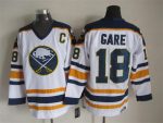 Vintage Buffalo Sabres #18 GARE Stitched White Hockey Jersey