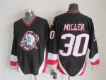 Vintage Buffalo Sabres #30 MILLER Stitched Black Hockey Jersey
