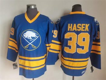 Vintage Buffalo Sabres #39 HASEK Stitched Blue Hockey Jersey