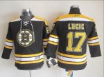 Vintage CCM Boston Bruins #17 LUCIC Stitched Black Hockey Jersey