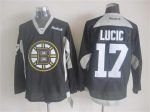 Vintage CCM Boston Bruins #17 LUCIC Stitched Black Hockey Jersey (2)