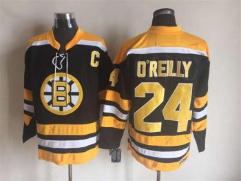 Vintage CCM Boston Bruins #24 O'REILLY Stitched Black Hockey Jersey (2)