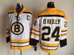 Vintage CCM Boston Bruins #24 O'REILLY Stitched White Hockey Jersey