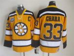 Vintage CCM Boston Bruins #33 CHARA Stitched Gold Hockey Jersey