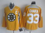 Vintage CCM Boston Bruins #33 CHARA Stitched Gold Hockey Jersey (2)
