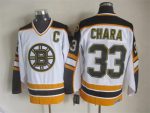 Vintage CCM Boston Bruins #33 CHARA Stitched White Hockey Jersey