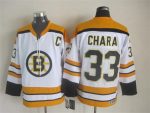 Vintage CCM Boston Bruins #33 CHARA Stitched White Hockey Jersey (2)
