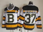 Vintage CCM Boston Bruins #37 BERGERON Stitched White Hockey Jersey (3)