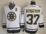 Vintage CCM Boston Bruins #37 BERGERON Stitched White Hockey Jersey (4)
