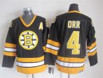 Vintage CCM Boston Bruins #4 ORR Stitched Black Hockey Jersey (2)