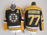 Vintage CCM Boston Bruins #77 BOURQUE Stitched Black Hockey Jersey (3)