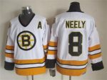 Vintage CCM Boston Bruins #8 NEELY Stitched White Hockey Jersey (2)