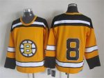 Vintage CCM Boston Bruins #8 Stitched Gold Hockey Jersey