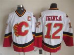 Vintage Calgary Flames #12 IGINLA Stitched White Hockey Jersey (2)