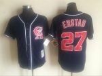Vintage California Angels #27 Darin Erstad Stitched Navy Blue Baseball Jersey Throwback Edition
