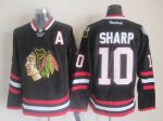 Vintage Chicago Blackhawks #10 SHARP Stitched Black Hockey Jersey (6)
