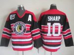 Vintage Chicago Blackhawks #10 SHARP Stitched Red-Black Hockey Jersey
