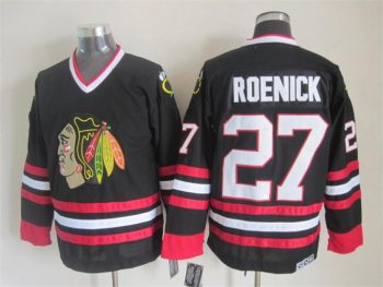 Vintage Chicago Blackhawks #27 ROENICK Stitched Black Hockey Jersey