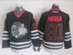 Vintage Chicago Blackhawks #81 HOSSA Stitched Black Hockey Jersey