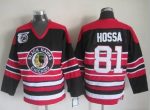 Vintage Chicago Blackhawks #81 HOSSA Stitched Red-Black Hockey Jersey