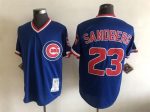 Vintage Chicago Cubs #23 Ryne Sandberg Stitched Blue Baseball Jersey Throwback Edition