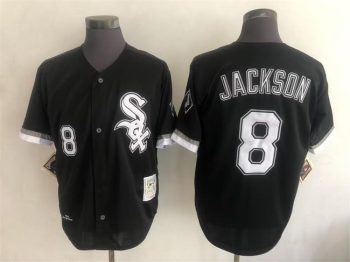 Vintage Chicago White Sox #8 Bo Jackson Stitched Black Baseball Jersey Throwback Edition