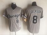 Vintage Chicago White Sox #8 Bo Jackson Stitched Gray Baseball Jersey Throwback Edition