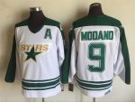 Vintage Dallas Stars #9 MODANO Stitched White-Green Hockey Jersey