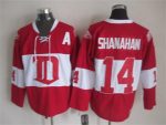 Vintage Detroit Red Wings #14 SHANAHAN Stitched Red-White Hockey Jersey