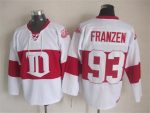 Vintage Detroit Red Wings #93 FRANZEN Stitched White-Red Hockey Jersey Throwback Edition