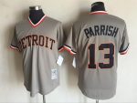 Vintage Detroit Tigers #13 Lance Parrish Stitched Gray Baseball Jersey Throwback Edition